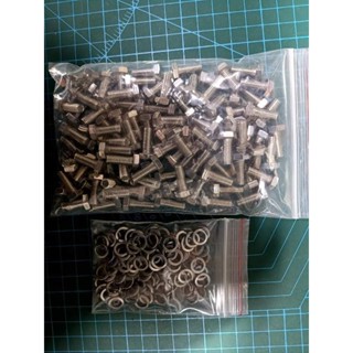 Combo 100 ốc inox bắt lồng máy giặt Sanyo-Aqua-Toshiba cửa đứng hàng chuẩn Xịn bulong bu long