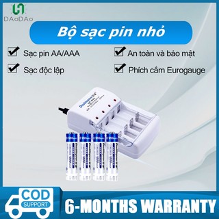 Bộ sạc pin aa/aaa db02 pin aa 1200mah doublepow, pin sạc micro không dây