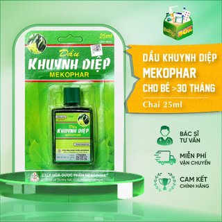 Dầu khuynh diệp Mekophar - giữ ấm, tắm bé, giảm đau bụng (Chai 25ml)