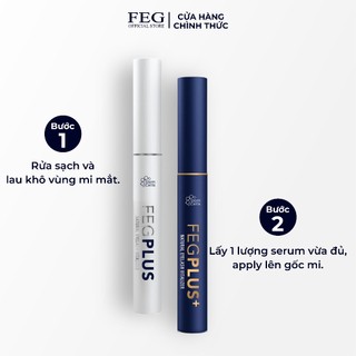 Combo dưỡng mi FEG Plus Toàn Diện Chiết Xuất Từ Organic_Cung cấp dưỡng chất gấp 4 ngày nâng cao hiệu quả dài dày cong mi