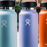 Bình Giữ Nhiệt Chân Không Miệng Rộng Vỏ Rơm H.Flask, Bình Cách Nhiệt Thép Không Gỉ, Chai Nước Miệng Rộng Thể Thao.