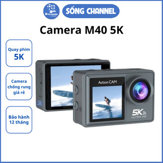Camera hành trình xe máy m40 5k, chống rung giá rẻ, gắn xe máy, gắn mũ bảo hiểm