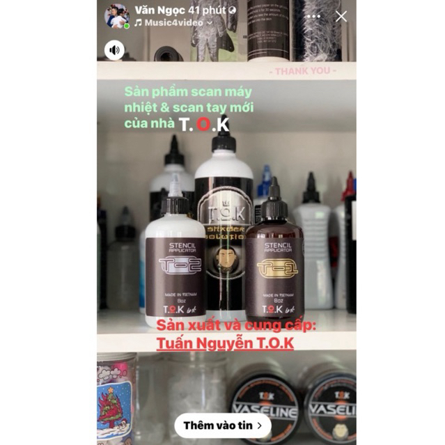 Nước pha đánh bóng hình xăm SHADER SOLUTION TOK - Tiệm Xăm Thiên Đườn