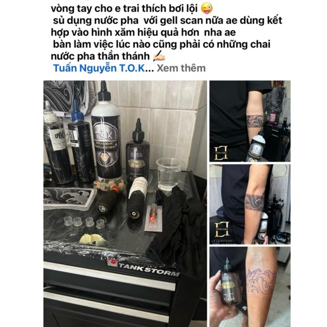 Nước pha đánh bóng hình xăm SHADER SOLUTION TOK - Tiệm Xăm Thiên Đườn