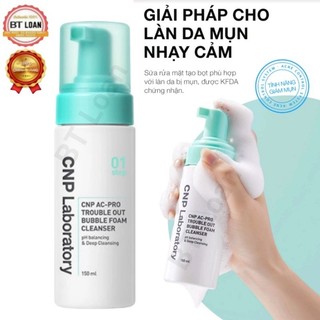[ Mẫu Mới Date 2026 ] Sữa Rửa Mặt dịu nhẹ làm sáng da làm sạch bụi bẩn tế bào sừng da CNP Laboratory foam 150ml