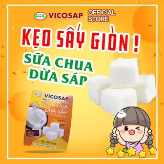  Sữa Chua Dừa Sáp Sấy Khô Giòn Tan Vicosap 
