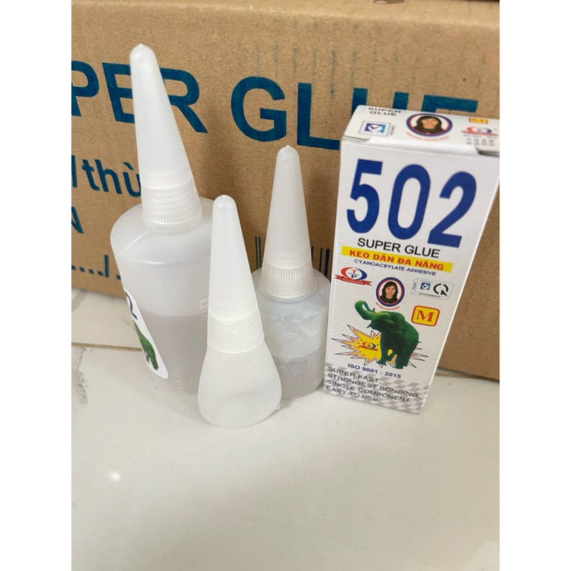 Keo 502 siêu dính ( chai nhỏ, chai lớn 60g, chai lớn 120g)