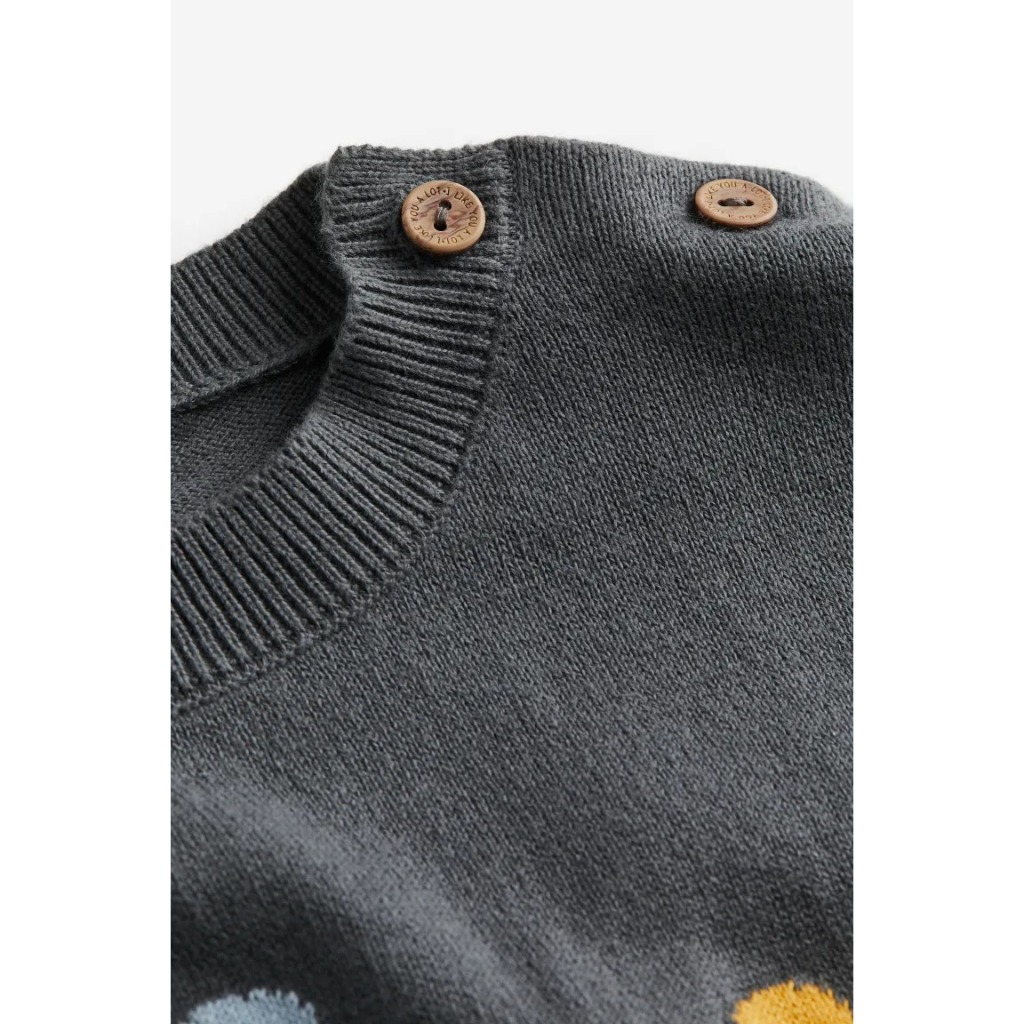 Áo len gấu xám thỏ chim cánh cụt1110002007 HM H&M_hàng chính hãng authentic