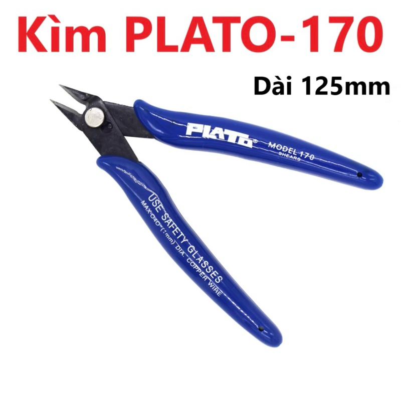 Kìm Cắt Chân Linh Kiện PLATO 170 125mm - Sắc Bén
