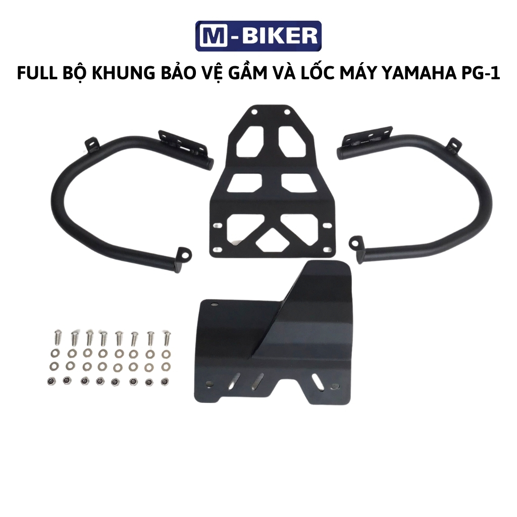 Bảo vệ gầm yamaha pg1 Bảo vệ lốc máy yamaha pg1 full bộ hàng chính hãng mbiker