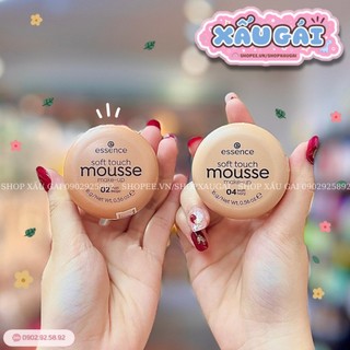 Phấn tươi Essence Soft Touch Mousse Makeup Đức 16g - che khuyết điểm chất kem mỏng nhẹ tự nhiên