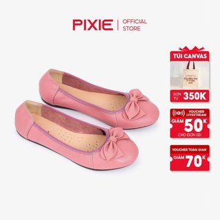 Giày Búp Bê Bệt Da Thật Êm Pixie X424