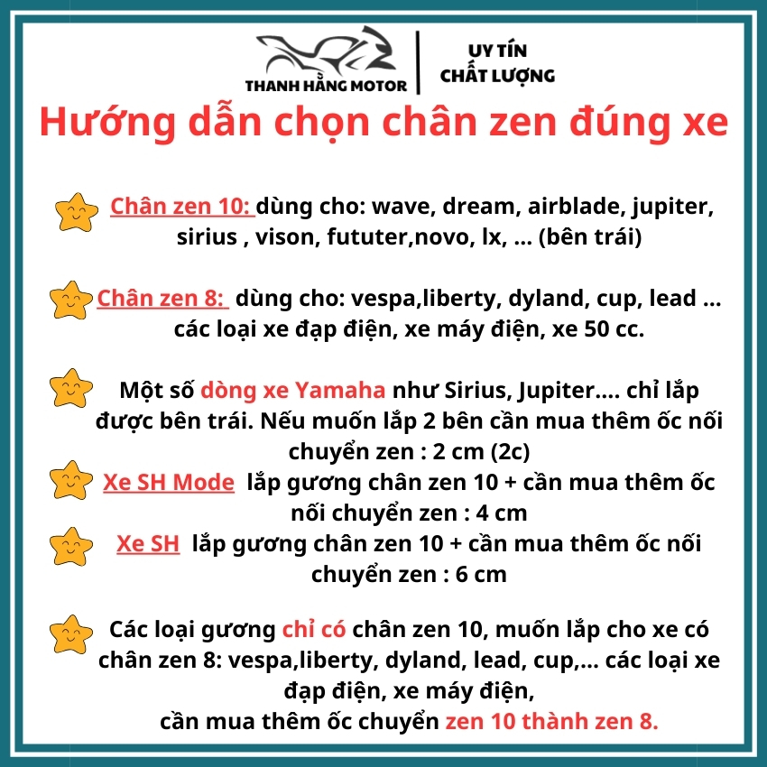 Gương cầu lồi góc nhìn rộng, lắp vừa các loại xe máy, xe đạp điện, tặng kèm lục lăng nhỏ chỉnh gương