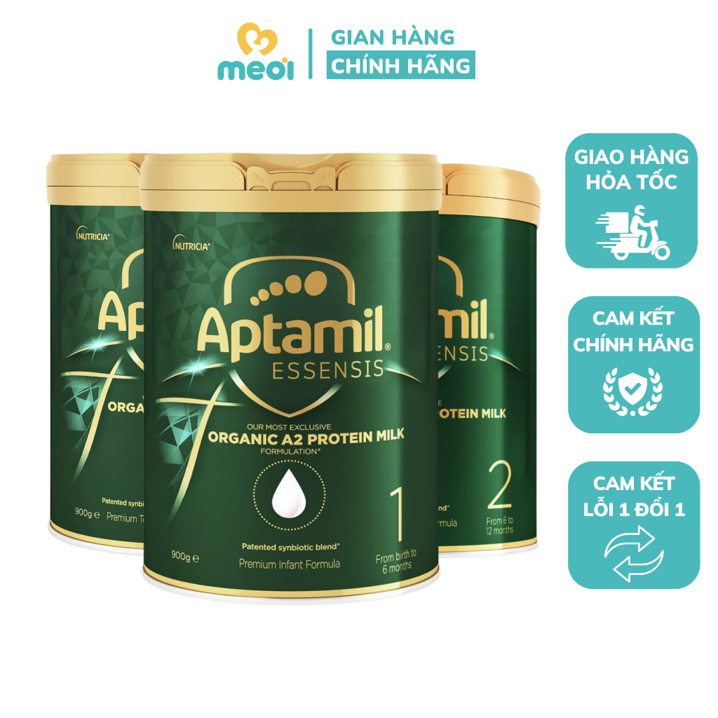 Sữa Aptamil Essensis Organic số 1,2,3 900g