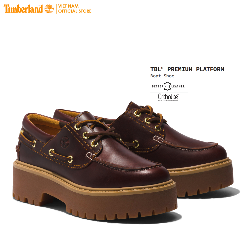 [Sale] Timberland Giày Lười Nữ Đế Cao - Women’s Timberland® Premium Boat Shoe TB0A2QDMH3