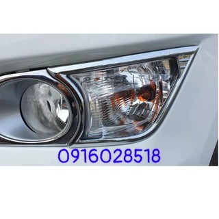 Bộ 2 Ốp viền đèn gầm trước Toyota Innova 2017 2018 2019 2020 xi mạ Crom,ốp đèn sương mù