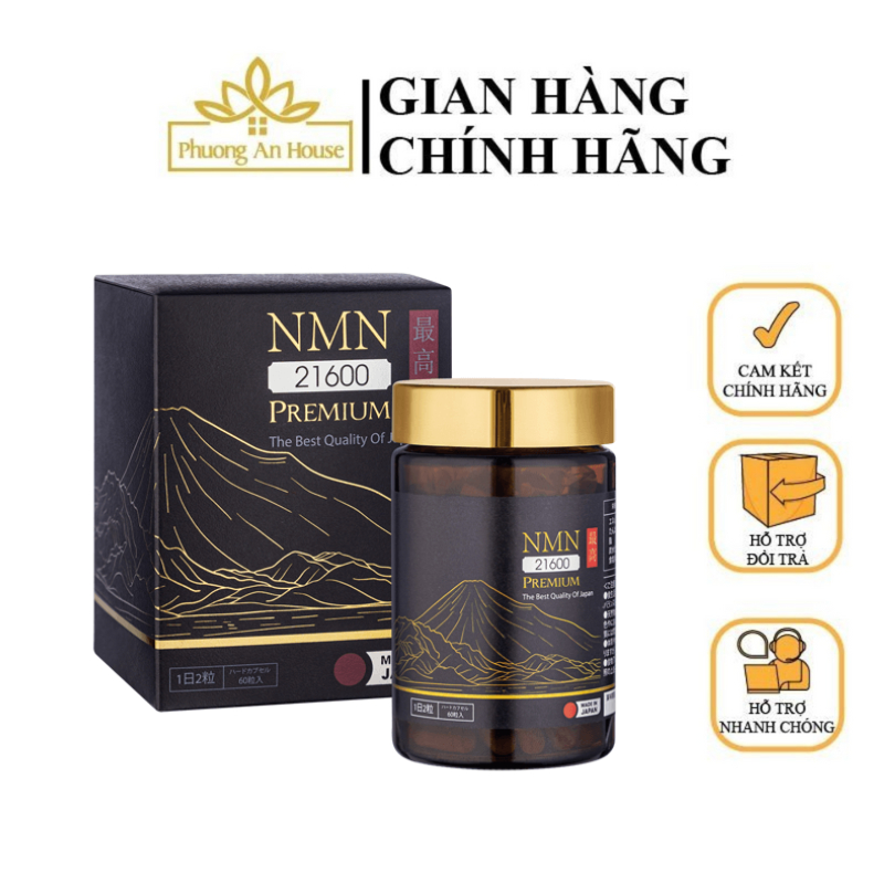  Viên uống NMN 21600 Premium Nhật Bản hỗ trợ sức khỏe 