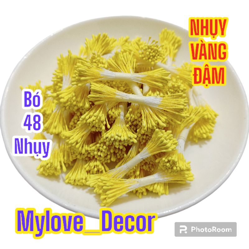Nhụy hoa nhị hoa giả làm đồ handmade dài 6_7cm,Nhị hoa , phụ kiện làm hoa trang trí handmade