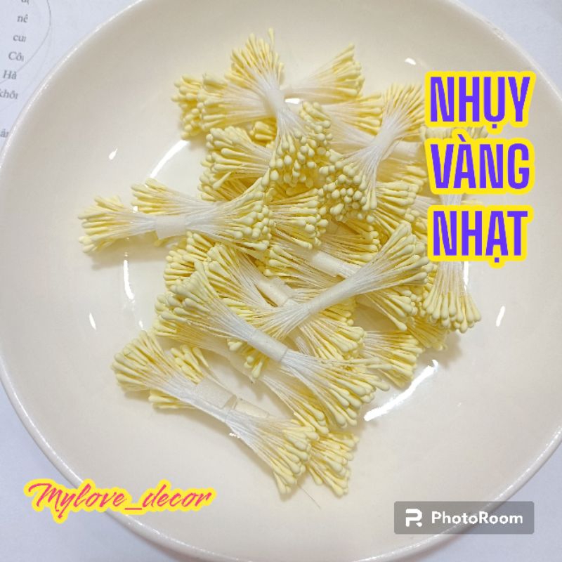 Nhụy hoa nhị hoa giả làm đồ handmade dài 6_7cm,Nhị hoa , phụ kiện làm hoa trang trí handmade