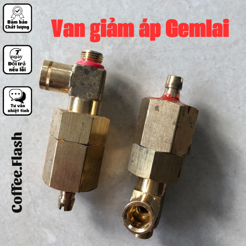 Van giảm Áp Suất (van an toàn) Máy Pha Cà Phê Gemilai/CRM 3200/3005E/3605  bằng đồng chính hãng.