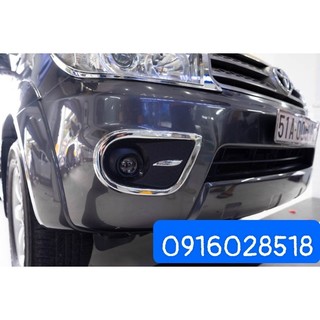 Bộ 2 ốp viền đèn gầm trước toyota fortuner 2008 2009 2010 2011 xi mạ crom,ốp đèn sương mù