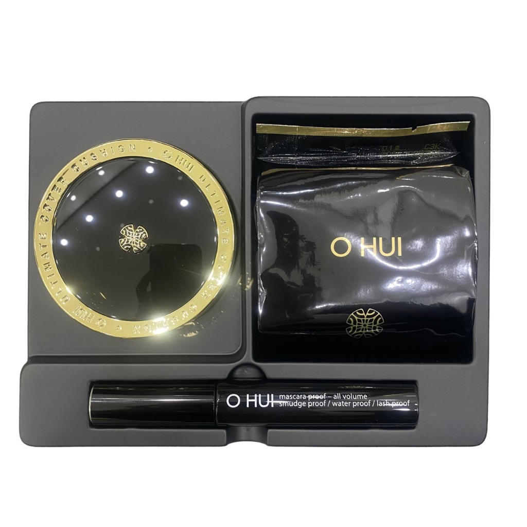 Set phấn nước Ohui Cushion siêu lì, che phủ tốt và giảm nhăn da OHUI Ultimate Cover SPF50+PA+++