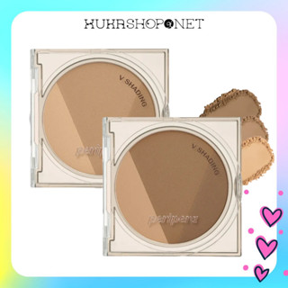 Phấn tạo khối/ bắt sáng Peripera Ink V Shading trang điểm cho khuôn mặt thon gọn 9.5g