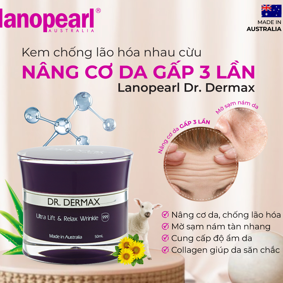 [Mua 2 tặng 1] Kem nâng cơ da chống chảy xệ Lanopearl Dr Dermax Ultra Lift & Relax Wrinkle (50ml)