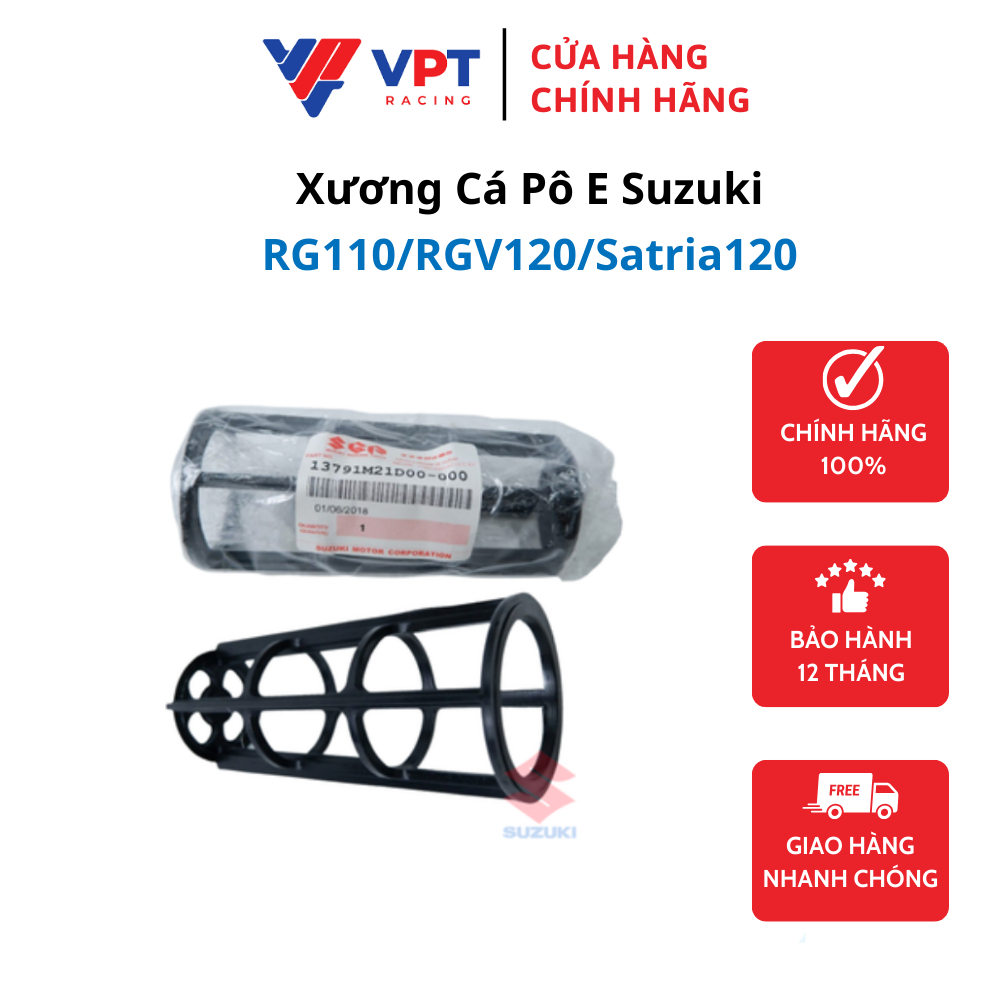 Xương cá pô E Suzuki Xipo RG110 / RGV120 / Satria120 chính hãng