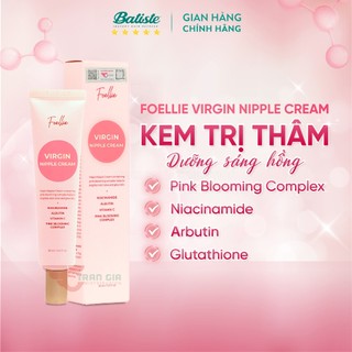 Kem Làm Hồng, Khử Thâm Nhũ Hoa, Làm Hồng Vùng Kín Foellie Virgin Nipple Cream Hàng Cao Cấp Chính Hãng Hàn Quốc 30ml