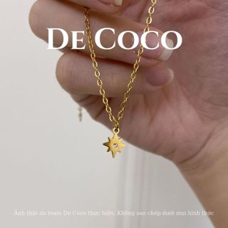 Dây chuyền nữ De Coco Nova hình ngôi sao đính đá nhỏ