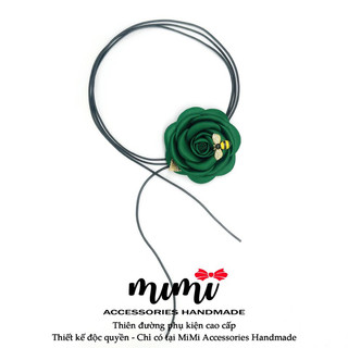 🎀 MiMi Choker hoa cao cấp 🎀 Vòng cổ choker dây dài gắn hoa sang trọng nhiều mầu