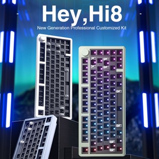 Bàn Phím Cơ Custom Aula Leobog Hi8 75% - 3 Mode Kết Nối - Mạch Xuôi - Tạ Đáy Tròn Khắc Chìm(Tùy Phiên Bản))