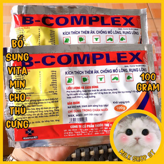 Bcomplex bổ sung vitamin cho thú cưng gói 100gram