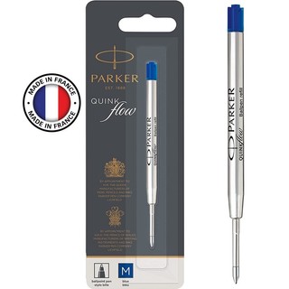 Hàng chính hãng - Ruột bút Parker - Made in France - mực viết màu xanh - Quink flow - Ballpoint pen ink Refill
