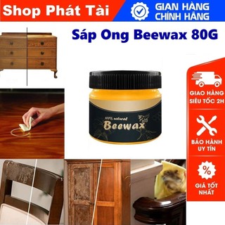 Sáp Ong Đánh Bóng Đồ Gỗ, Sàn Gỗ Beeswax 80gr - Làm mới, Phục hồi màu gỗ, vết xước bàn ghế, tủ, cửa gỗ