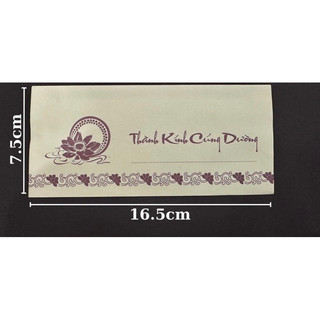 100 phong bì thành kính cúng dường - bao thư tiền lì xì - lễ chùa phật giáo loại 1 vhmart168