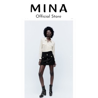 Áo sơ mi satin zara - cắt tag, đã sử dụng - mới 90%.
