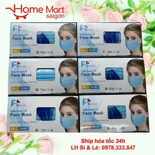 [GIÁ SỈ ]1 Thùng (50 Hộp) Khẩu Trang Y Tế Chất Lượng Cao 4 PT Mask Có Đủ Màu (chỉ 19.000đ/hộp/50 cái)