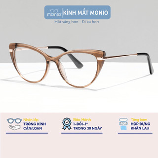 Gọng Kính Tròn Mắt Mèo Nam Nữ MONIO 87025 thiết kế phong cách phụ kiện thời trang