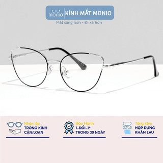 Gọng Kính Cận Mắt Mèo Nam Nữ MONIO S11728 Chất Liệu Kim Loại Phụ Kiện Thời Trang