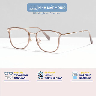 Gọng Kính Cận Mắt Mèo Nam Nữ MONIO M2293 Chất Liệu Kim Loại Phụ Kiện Thời Trang