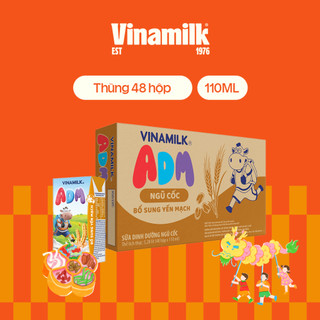 Sữa dinh dưỡng ngũ cốc - yến mạch vinamilk adm - thùng 48 hộp 110ml
