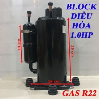 Block điều hòa 1HP 9000BTUg mới bầu bé dùng cho R22 Lốc máy lạnh Máy nén điều hoà rơ le khởi động block  02