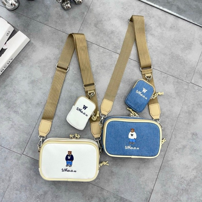 Túi đeo chéo WHOAU DENIM CROSSBODY Bag WHOAU STEVE CALIFORNIA CANVAS NEW 2023 - SOGU