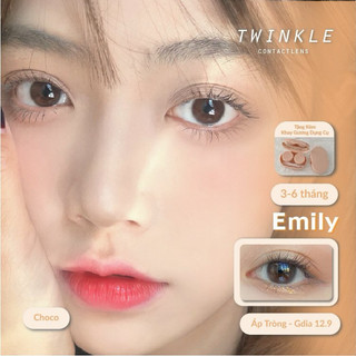 (Gdia 12.9)Kính áp tròng/Lens Emily Choco lens nâu choco lens tự nhiên