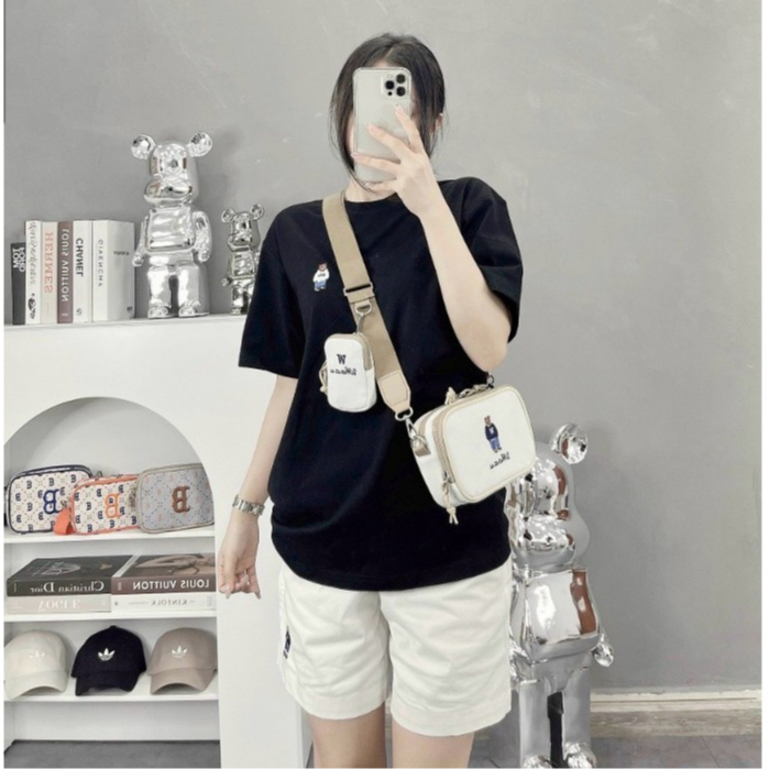 Túi đeo chéo WHOAU DENIM CROSSBODY Bag WHOAU STEVE CALIFORNIA CANVAS NEW 2023 - SOGU