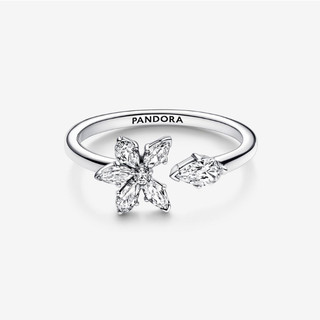 Nhẫn bạc nữ pandora hoa cúc rời xa 1 cánh - nhẫn bạc s925 cao cấp 8121sv fullbox