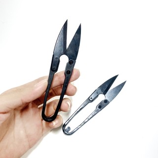 Kéo bấm chỉ, cắt chỉ thừa lưỡi kéo thép đen tay cầm bằng mũ đen TC805B