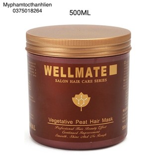 Kem ủ tóc siêu mượt Wellmate Vegetative Peat Hair Mask 500ml